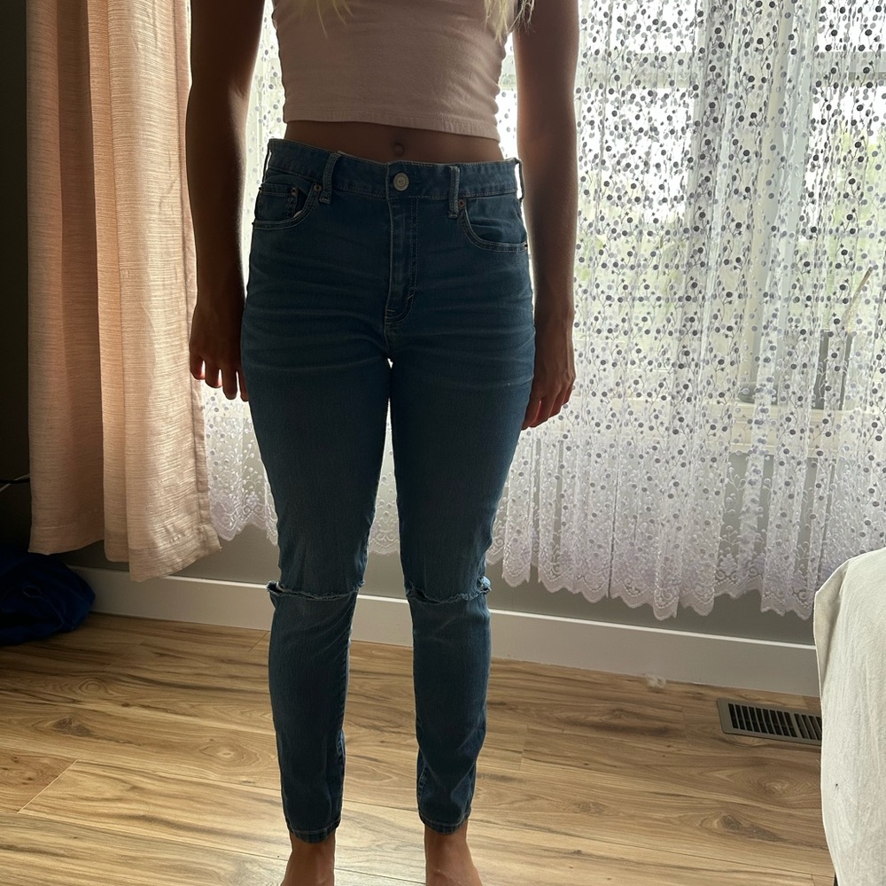 Aeropostale Blue Skinny Jeans with Stretch